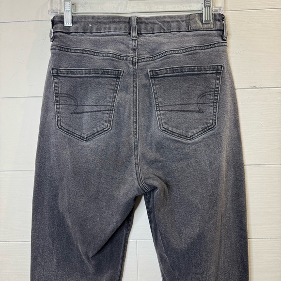 American Eagle Curvy Mom Jean Black Straight Leg Jeans Size 2 - Picture 8 of 12